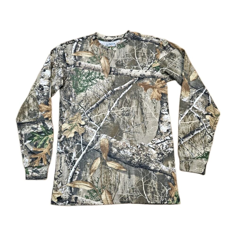Magellan Hunt Gear Mossy Oak Camo L/S Cotton Small Shirt